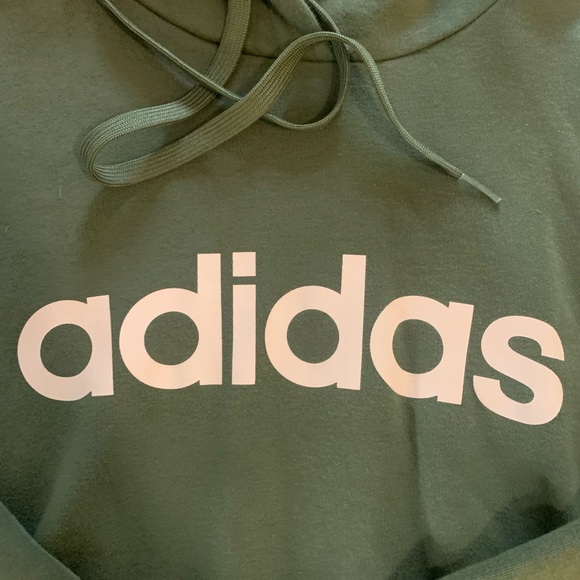💘 Dark Green Adidas Hoodie 💘 - Picture 2 of 4